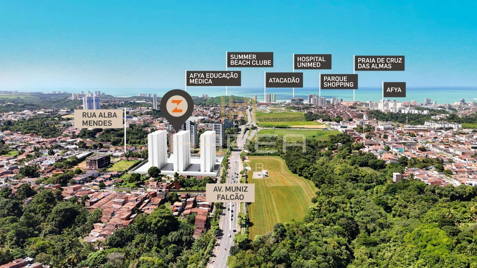 Localização do Stanza Maceió